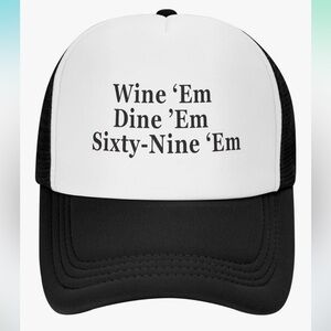 Black and White Funny Trucker Hat